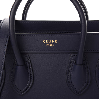 Celine Smooth Calfskin Nano Luggage Navy Blue 10 of 11