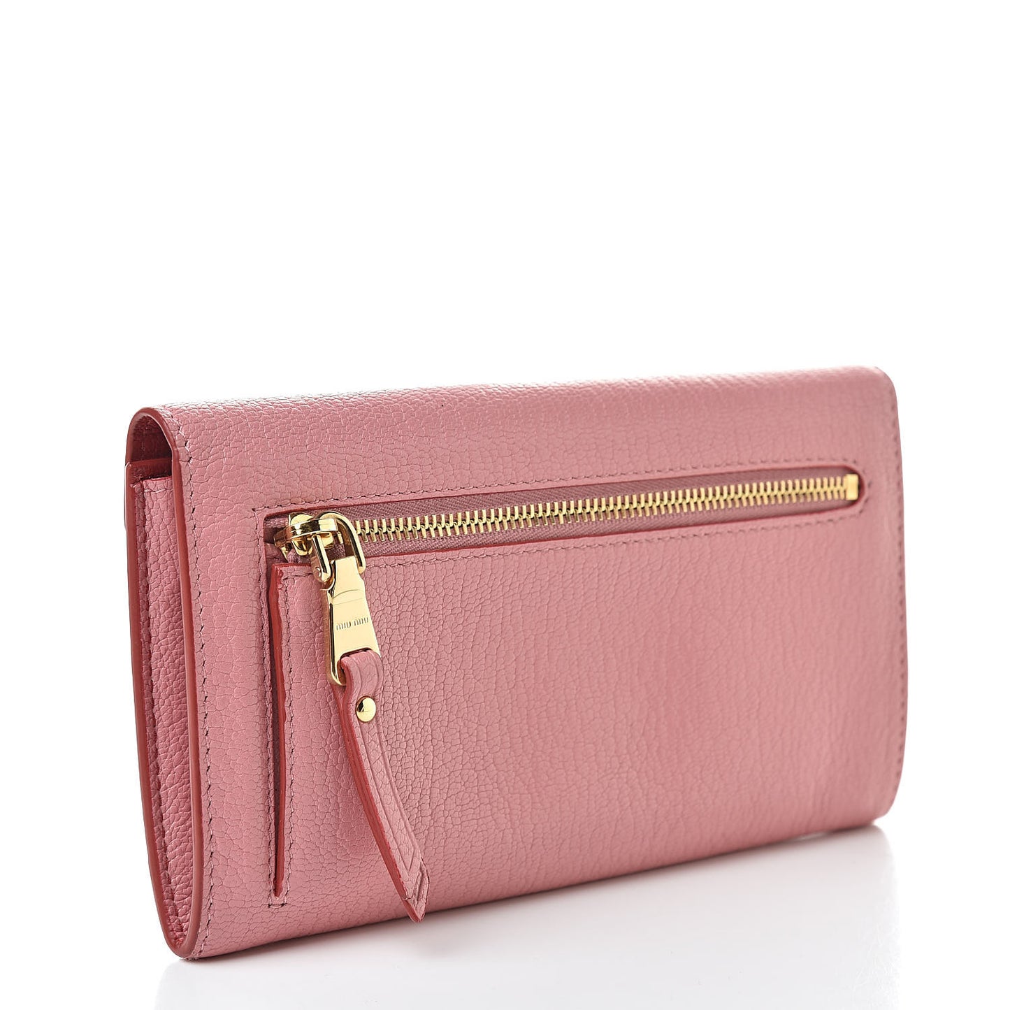 Goatskin Madras Love Envelope Wallet Rosa