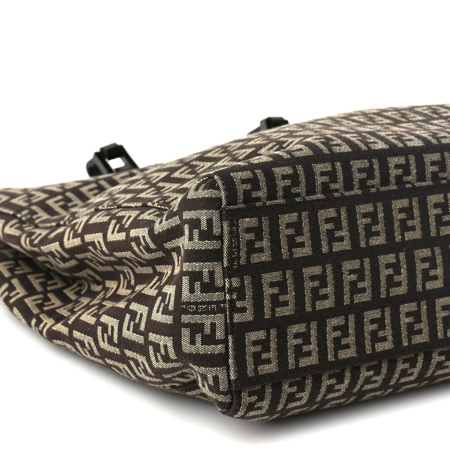 Fendi Zucchino Vitello Shoulder Tote  Testa di Moro 7 of 8