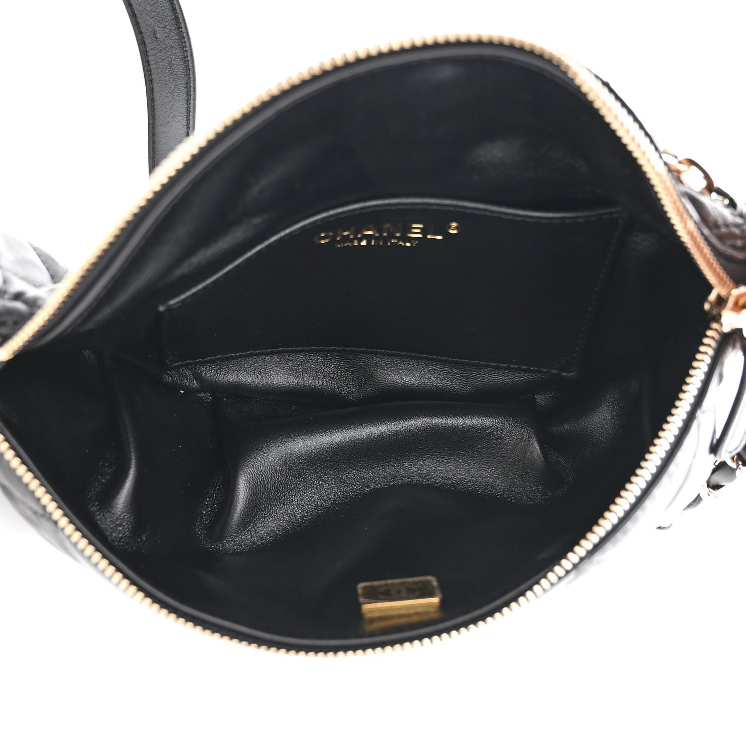 Chanel Lambskin Quilted Waist Bag Fanny Pack Black 5 of 11