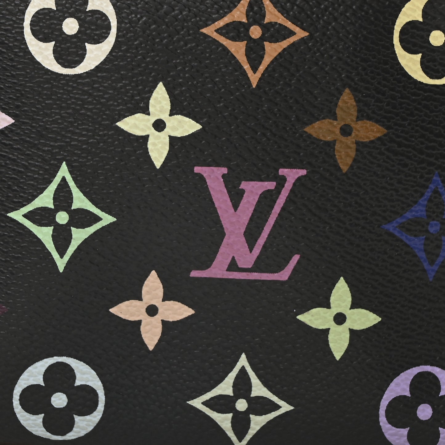 Monogram Multicolor Pochette Accessories Black