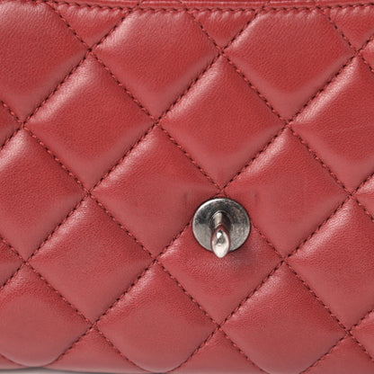 Chanel Lambskin Quilted Citizen Zip Flap Red 12 of 13