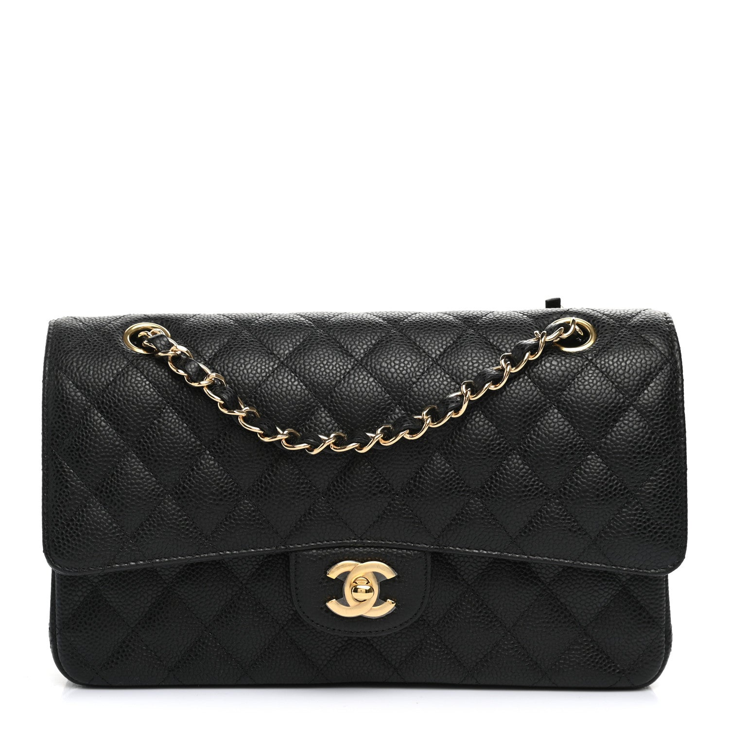 Chanel Caviar Quilted Medium Double Flap Black 1 of 11