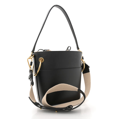 Chloe Smooth Calfskin Small Roy Bucket Bag Black 3 of 13