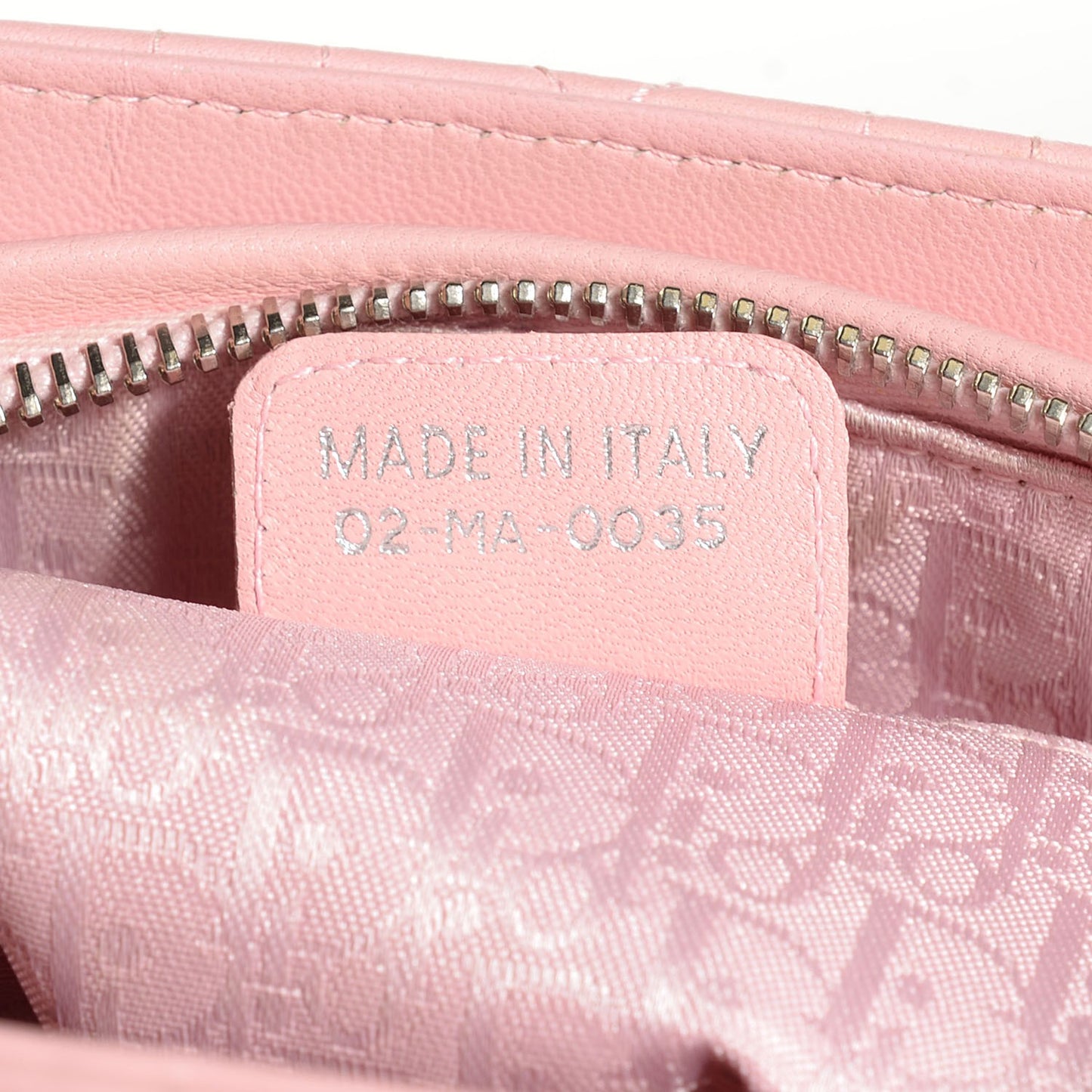 Lambskin Cannage Medium Lady Dior Pink