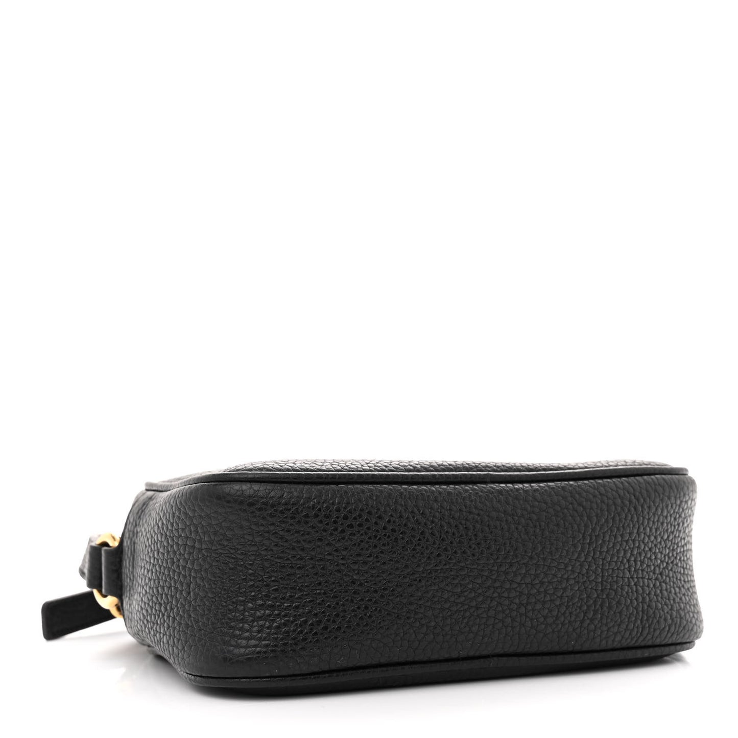 Pebbled Calfskin Mini Soho Disco Bag Black