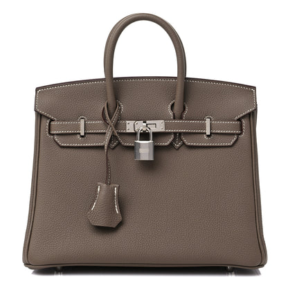 Hermes Togo Birkin 25 Etoupe 1 of 10