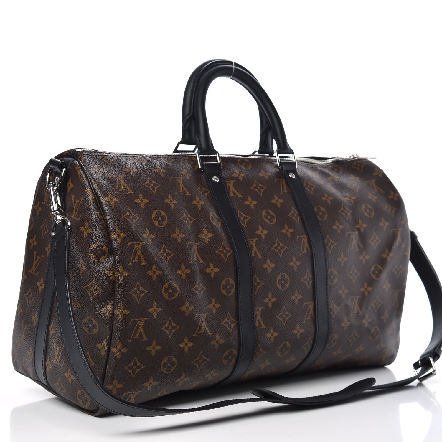 Louis Vuitton Monogram Macassar Keepall Bandouliere 45 2 of 10