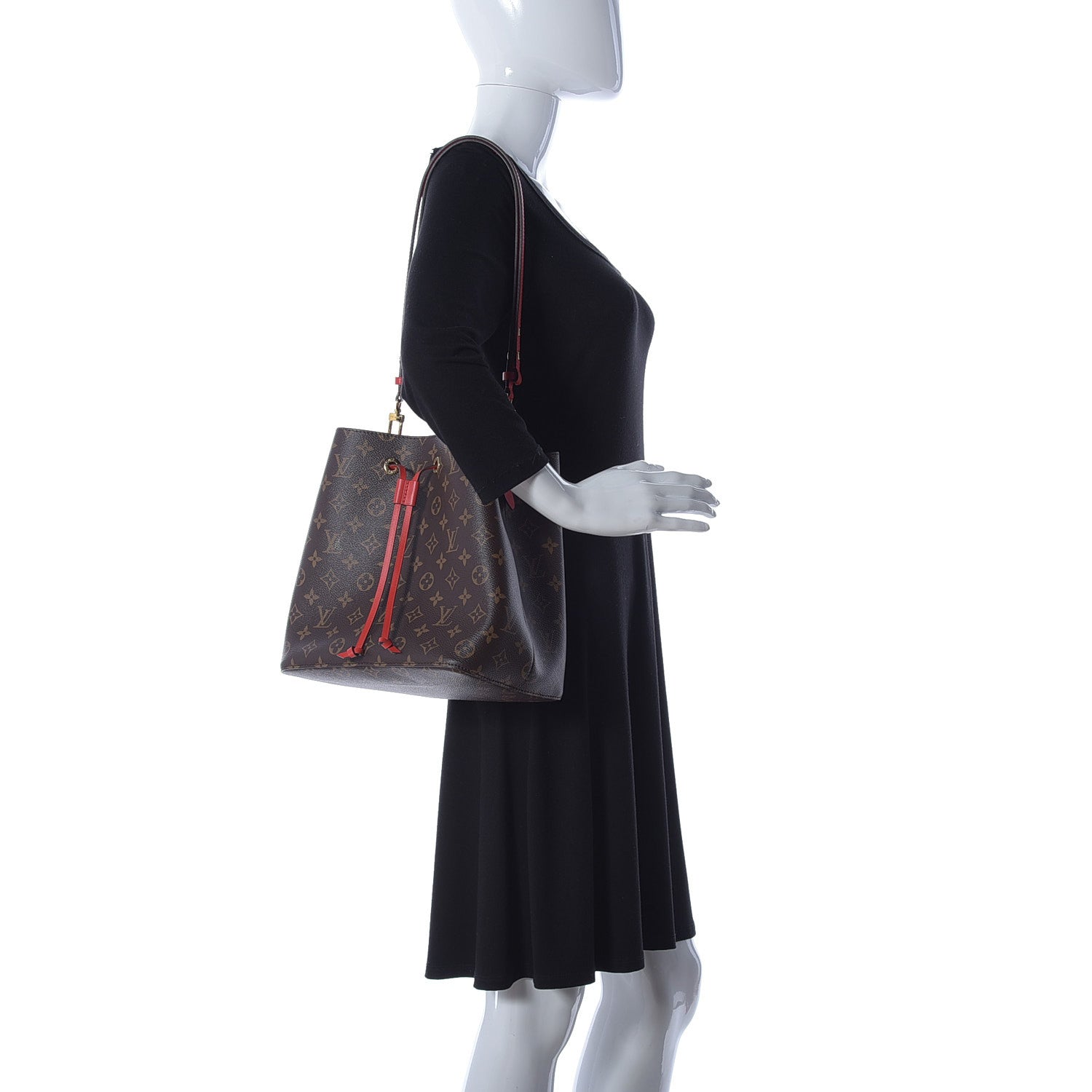 Louis Vuitton Monogram Neonoe MM Coquelicot 2 of 9