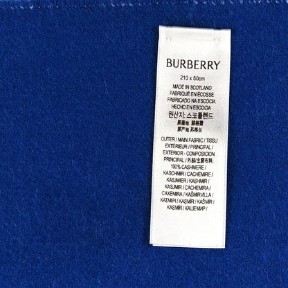 Burberry Cashmere Reversible Giant Check Fringe Scarf Knight 3 of 4