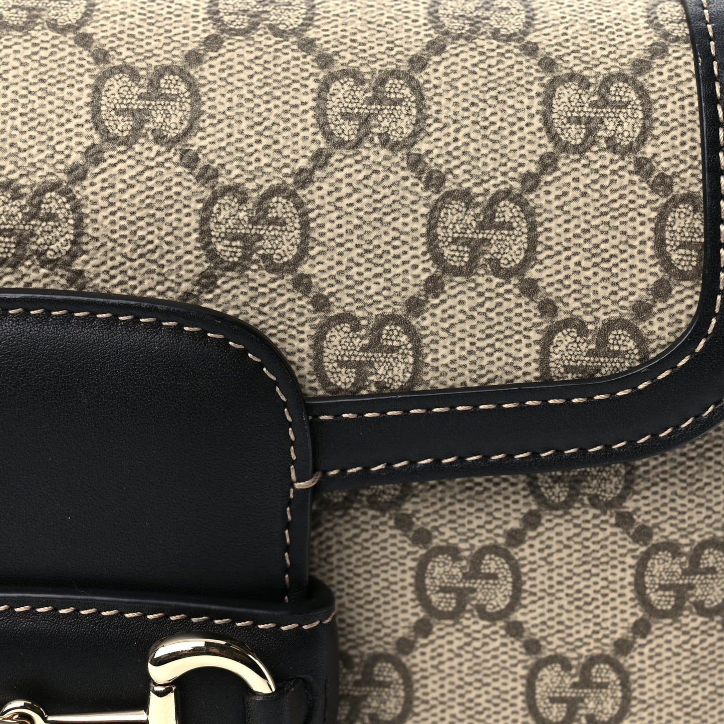 Supreme Monogram Horsebit 1955 Soft Small Shoulder Bag  GG Supreme Monogram