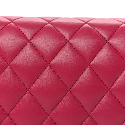 Chanel Lambskin Quilted Boy Wallet On Chain WOC  Pink 6 of 8