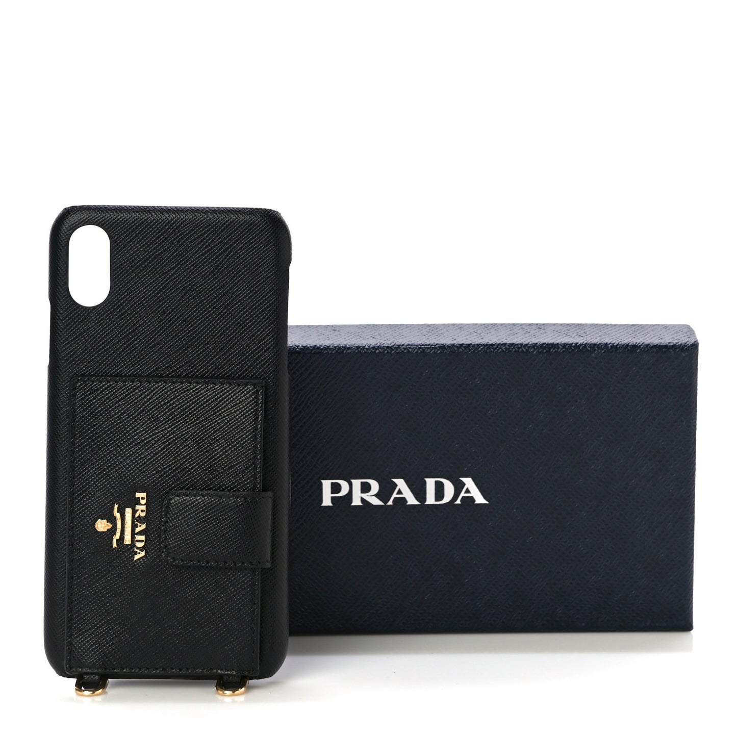 Saffiano Metal iPhone XS Max Case Black