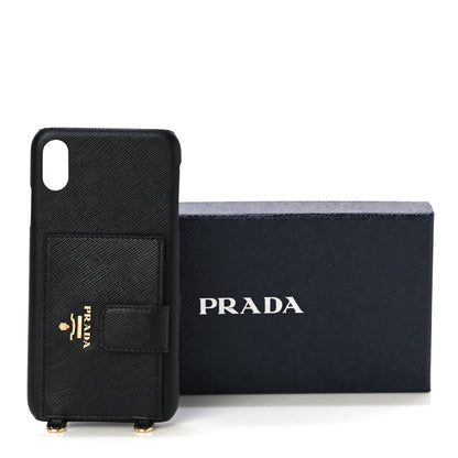 Prada Saffiano Metal iPhone XS Max Case Black 9 of 9