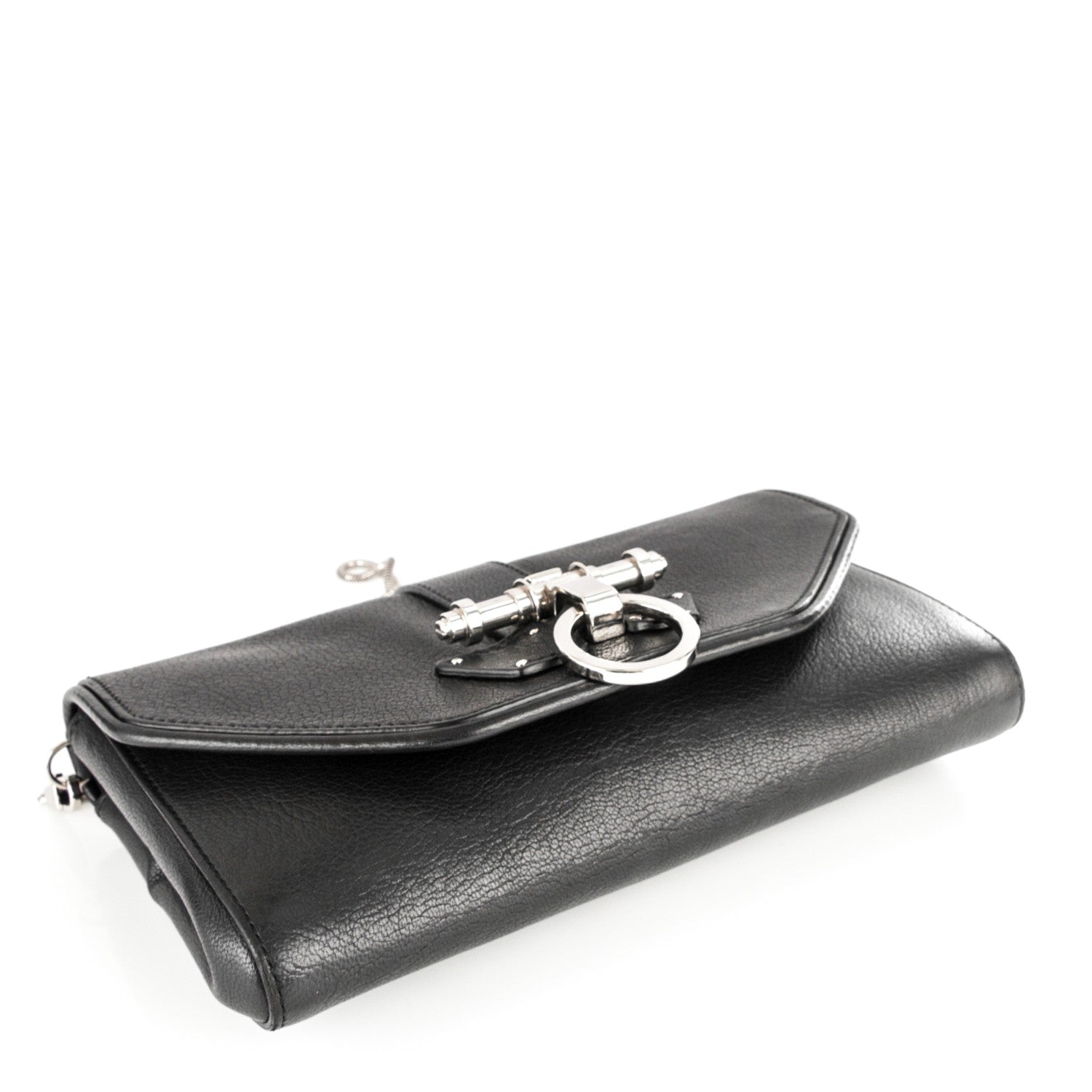 Givenchy Sugar Goatskin Obsedia Chain Shoulder Bag Black 4 of 7