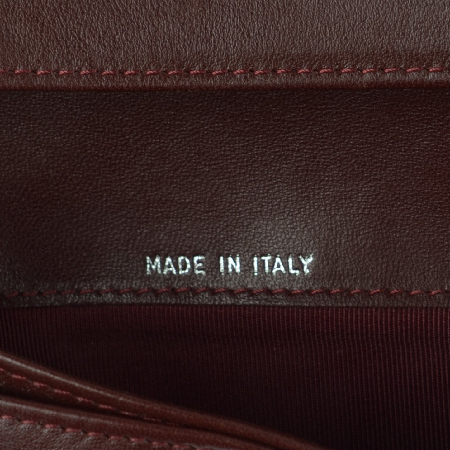 Lambskin Quilted Yen Wallet Black