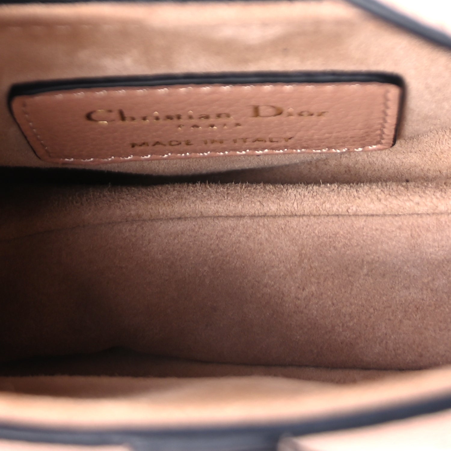 Christian Dior Goatskin Micro Saddle Bag Rose Des Vents 4 of 7