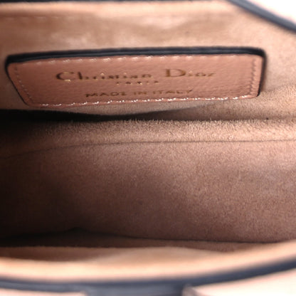 Christian Dior Goatskin Micro Saddle Bag Rose Des Vents 4 of 7