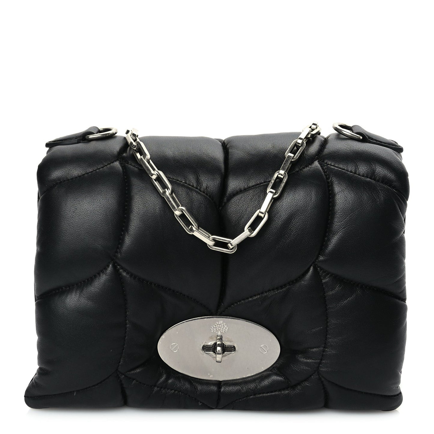 Nappa Pillow Quilted Little Softie Bag Black