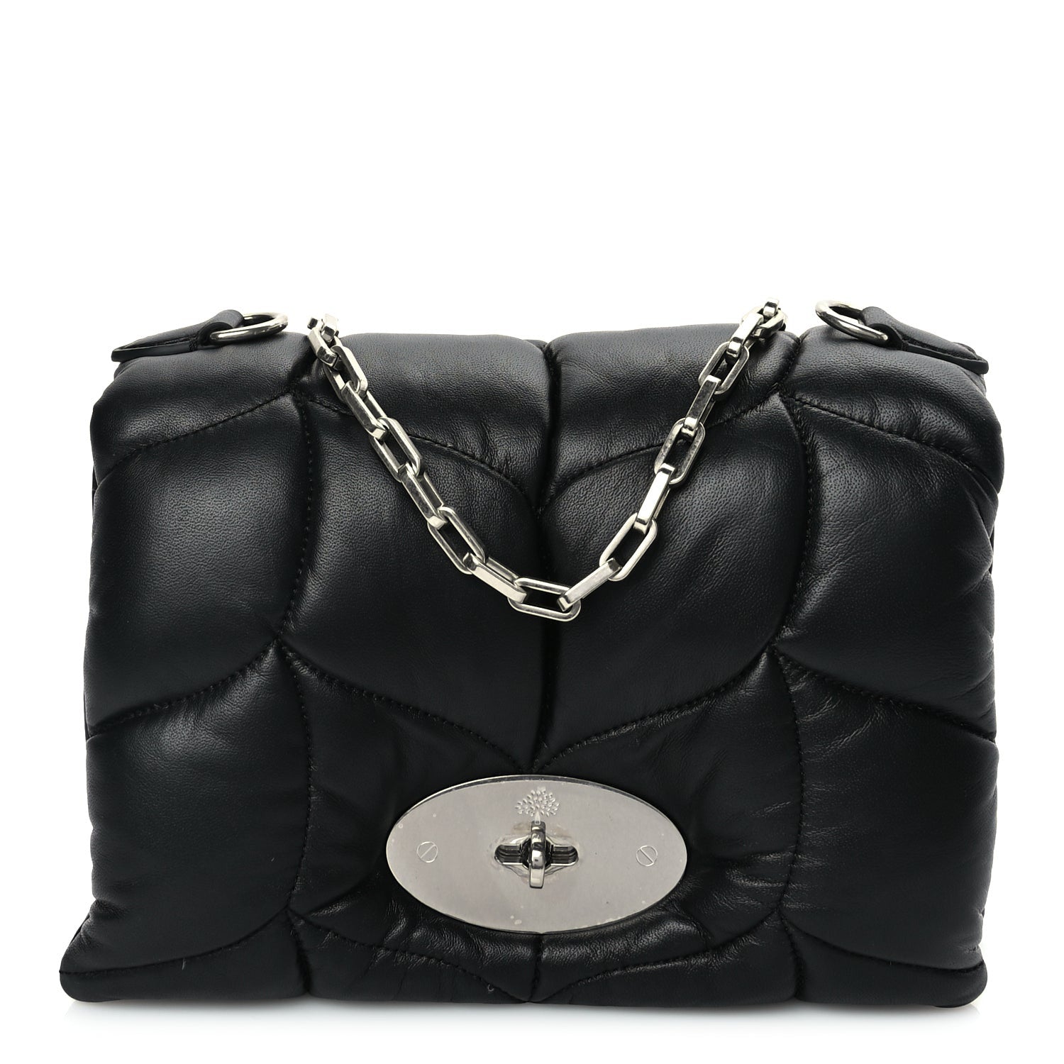Mulberry Nappa Pillow Quilted Little Softie Bag Black 1 of 6