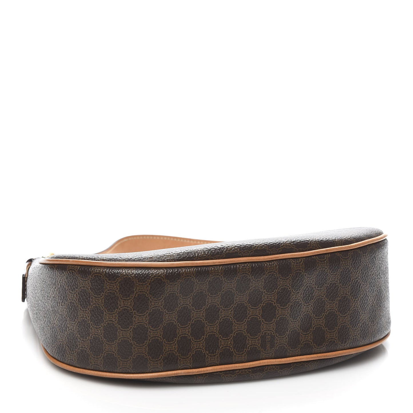 Canvas Calfskin Macadam Hobo Shoulder Bag