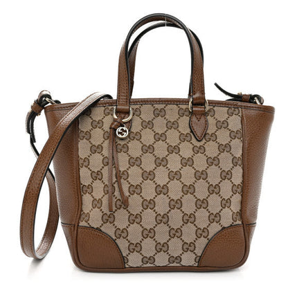 Gucci Monogram Small Bree Tote Beige Tabacco 1 of 9