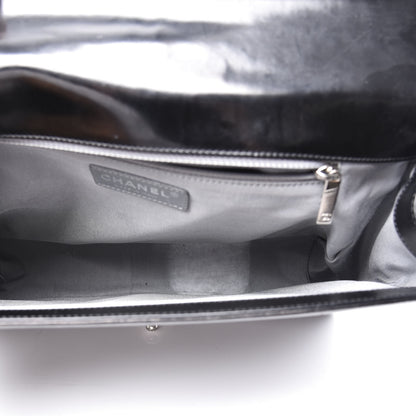 Chanel Glazed Calfskin Large Boy Flap Black 4 of 12