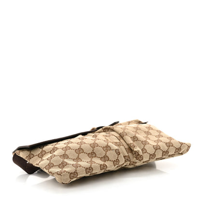 Gucci GG Monogram Double Pocket Belt Bag Dark Brown 4 of 7