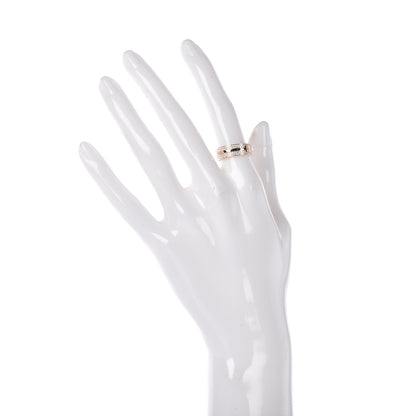 Tiffany 18K Rose Gold Diamond T Two Pave Ring 49 5 2 of 4