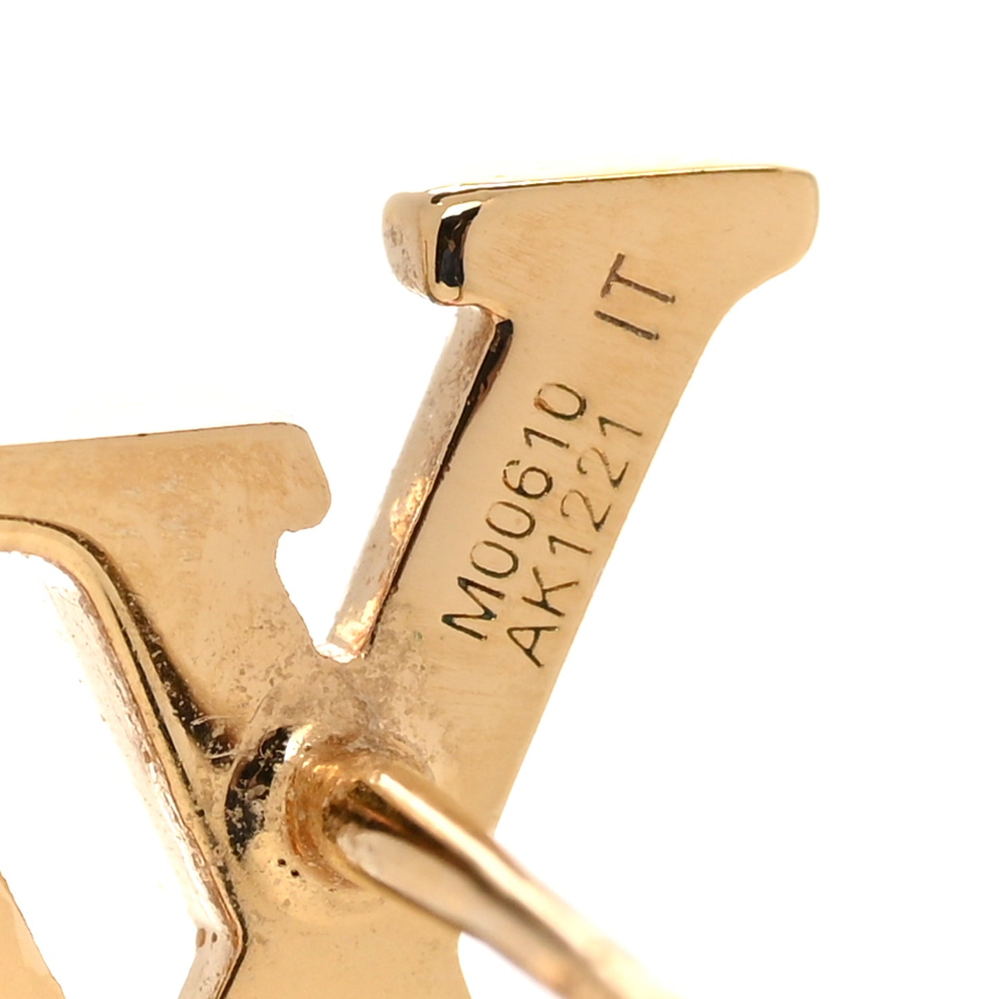 Metal LV Iconic Earrings Gold