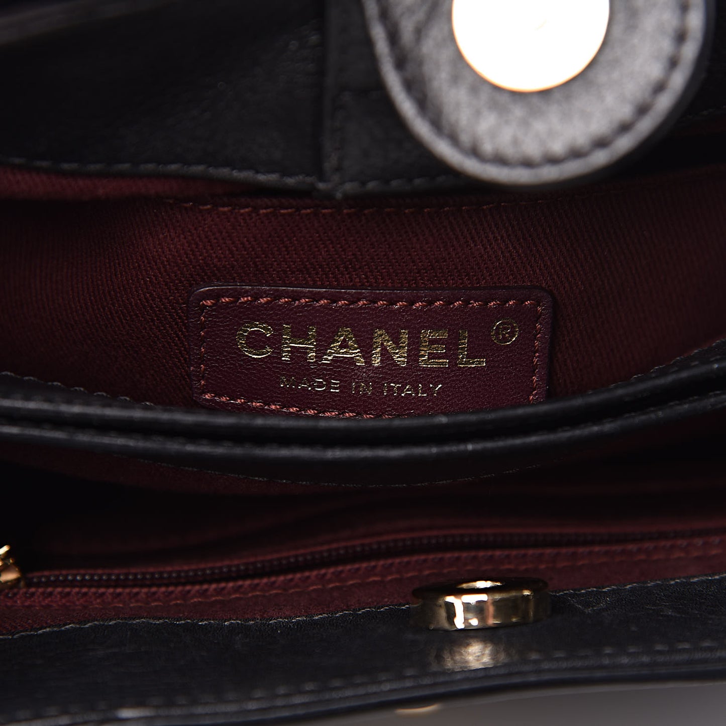 Grained Calfskin Mini Neo Executive Shopper Tote Black