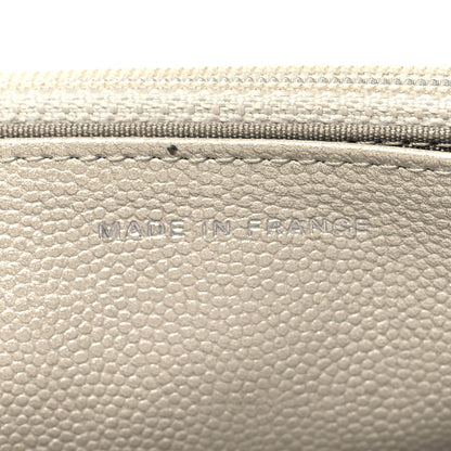 Chanel Caviar Sevruga Wallet on Chain WOC Silver 7 of 14