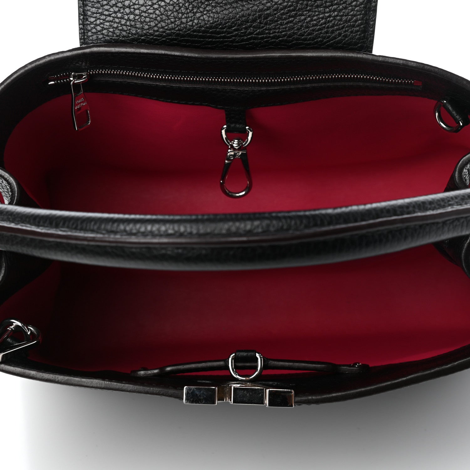 Louis Vuitton Taurillon Capucines PM Black 4 of 4