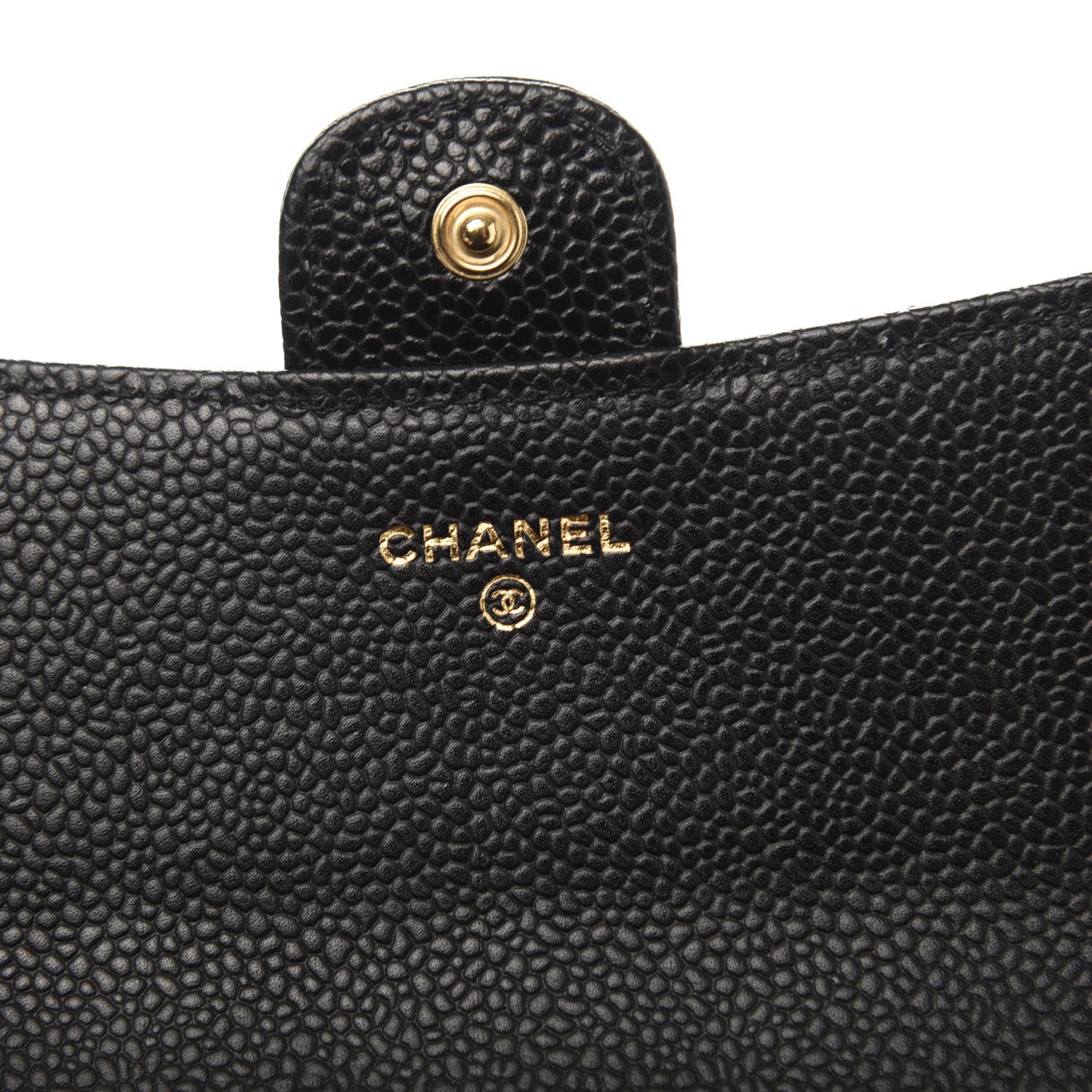 Chanel Caviar Quilted Large Gusset Flap Wallet Black 8 of 12