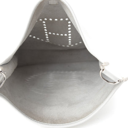 Hermes Taurillon Clemence Evelyne III GM White 5 of 11