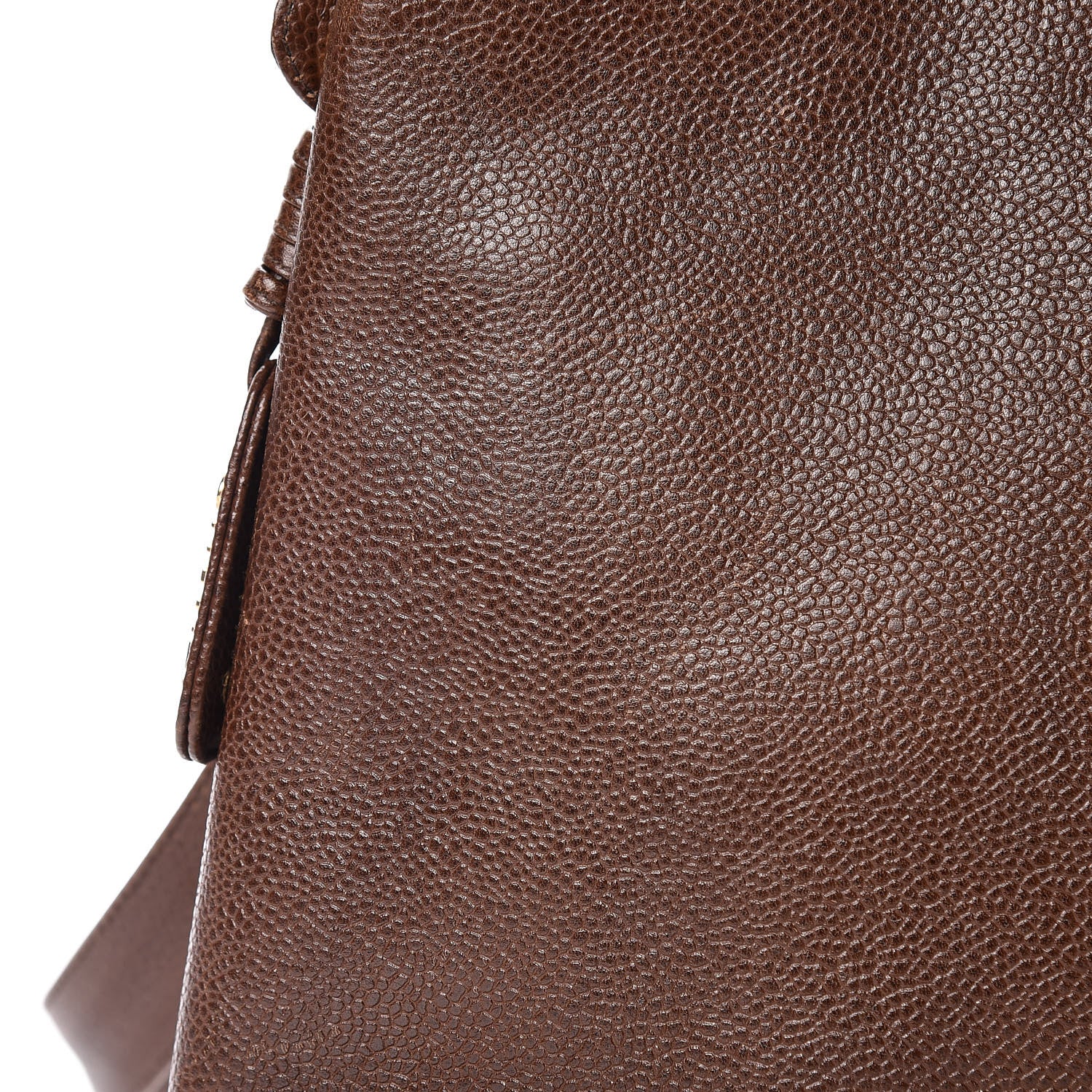 Chanel Caviar Flap Shoulder Bag Brown 22 of 34