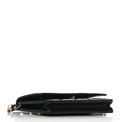Chanel Goatskin Quilted Quilted Like A Wallet Wallet On Chain WOC Black 4 of 13