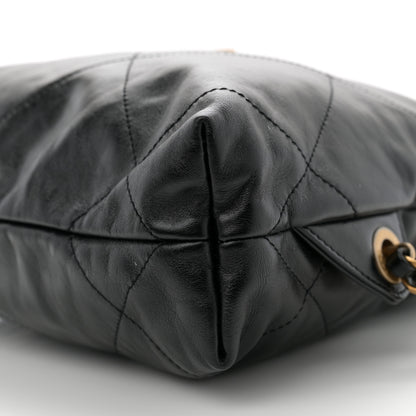 Chanel Shiny Calfskin Quilted Chanel 22 Backpack Black 10 of 10