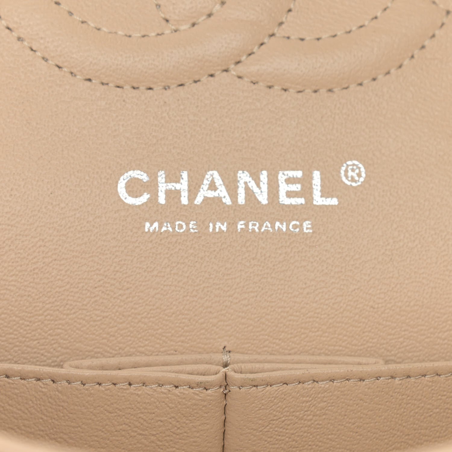 Chanel Caviar Quilted Medium Double Flap Beige 6 of 9