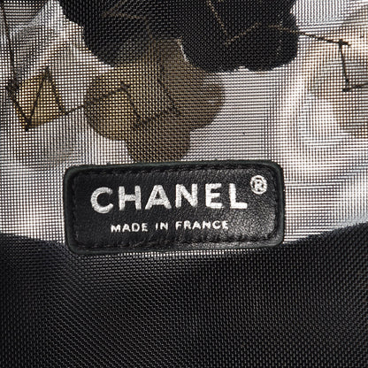 Chanel Nylon Camellia Medium Flap Black 6 of 11