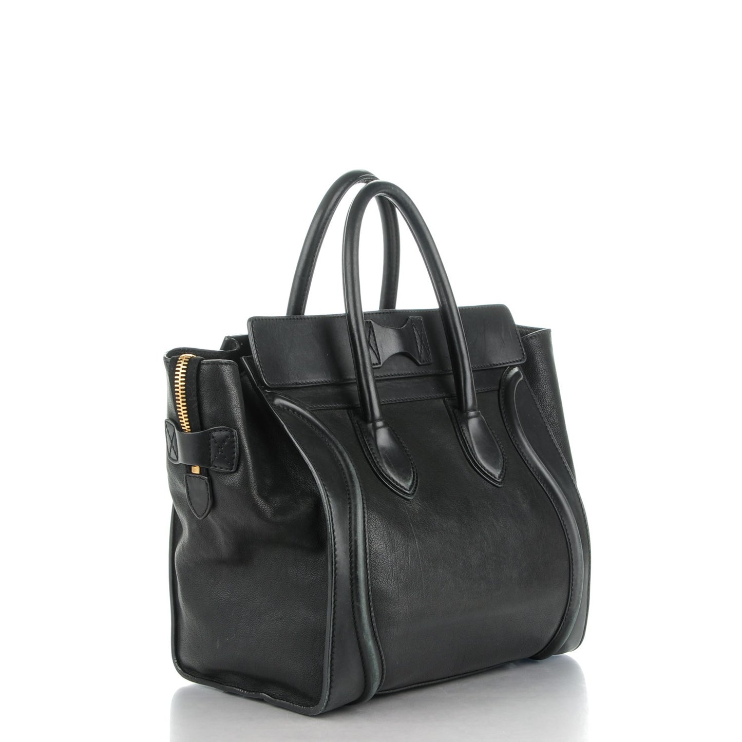 Calfskin Mini Luggage Black