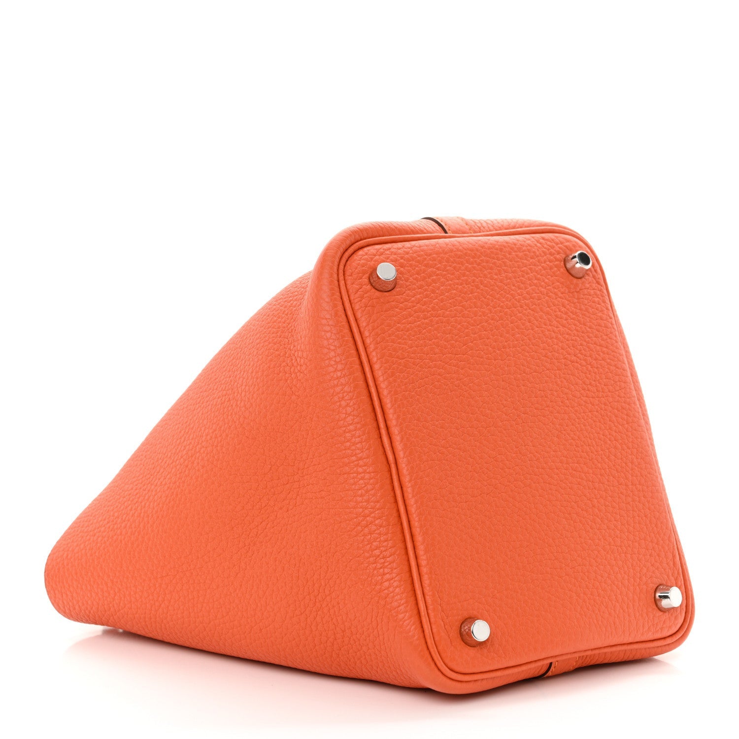 Hermes Taurillon Clemence Picotin Lock 18 PM Orange Poppy 4 of 7