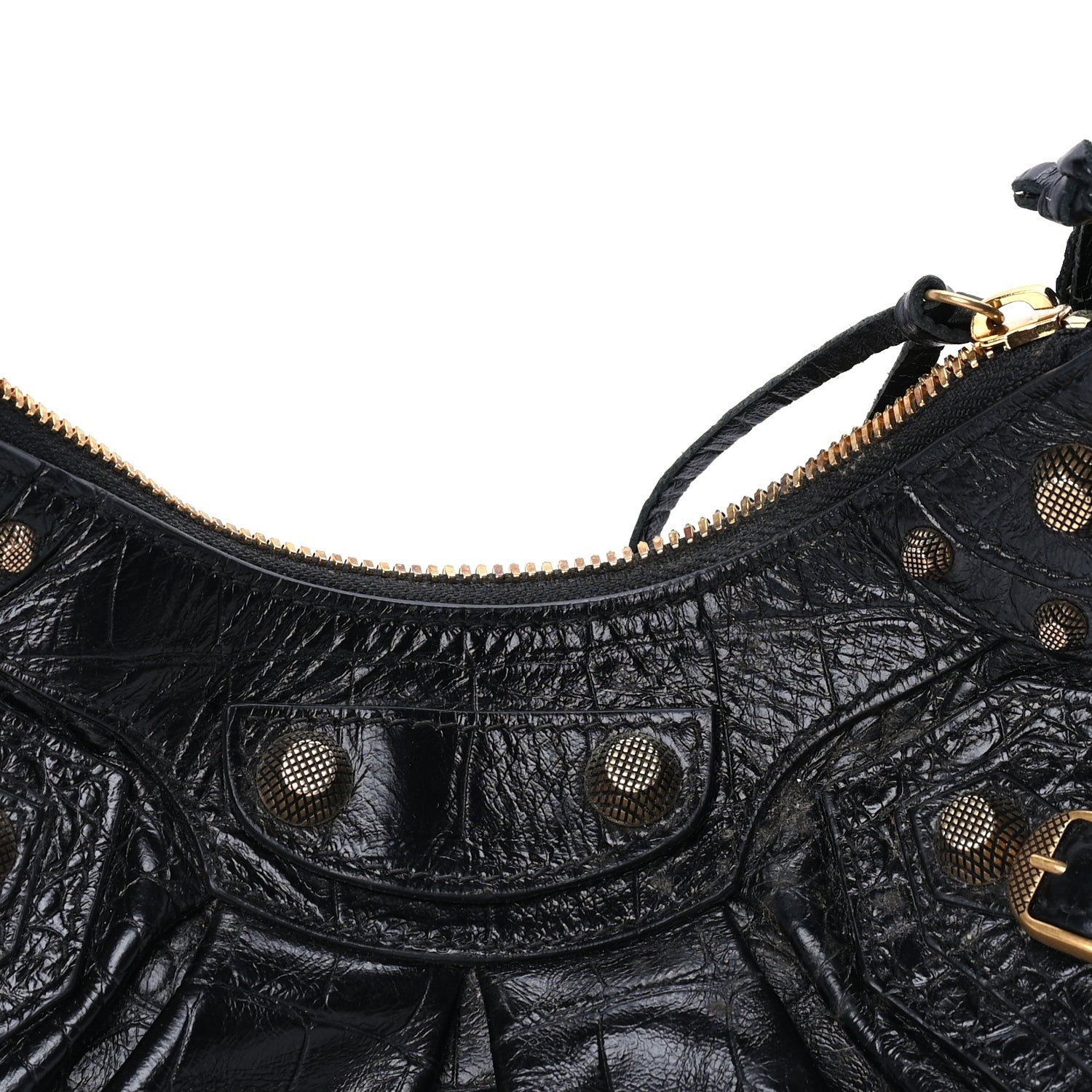 Balenciaga Agneau Arena Le Cagole Shoulder Bag XS Black 6 of 7