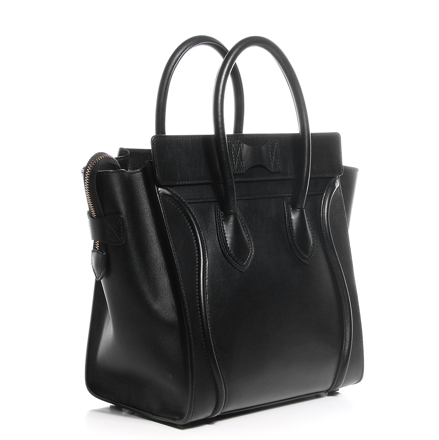 Celine Palmelato Calfskin Mini Luggage Bag Black 3 of 8