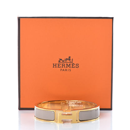 Hermes Enamel Clic Clac H Narrow Bracelet PM Marron Glace 5 of 5