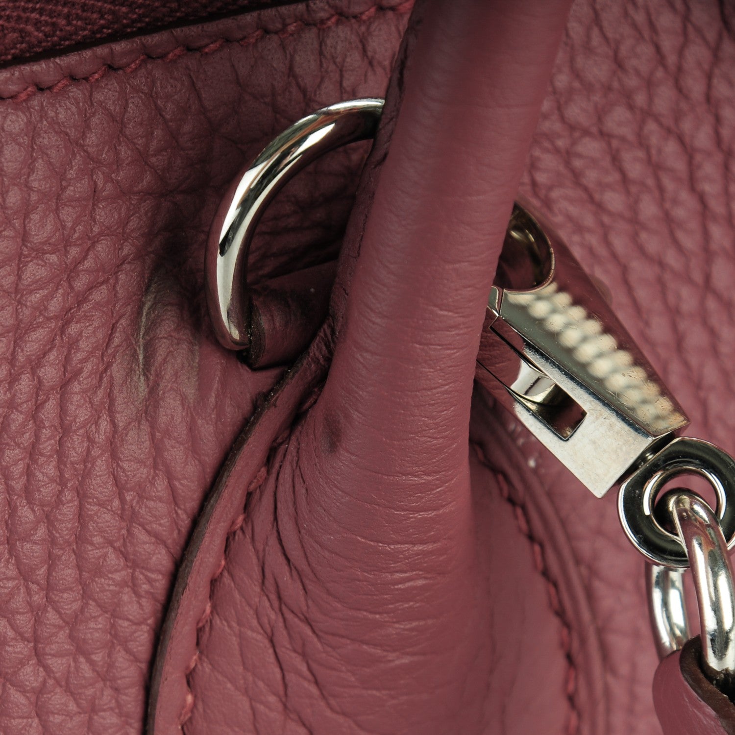 Hermes Taurillon Clemence Bolide 35 Bois De Rose 9 of 9