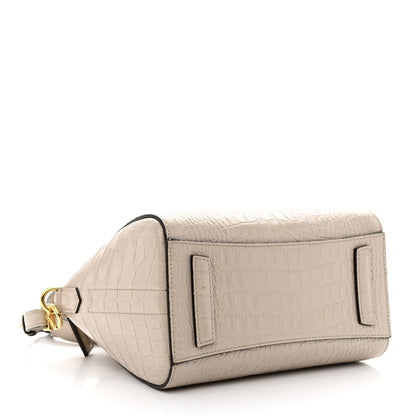 Givenchy Calfskin Crocodile Embossed Mini Antigona Dune 4 of 12