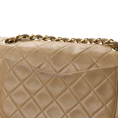 Chanel Lambskin Quilted Small Double Flap Beige 17 of 21