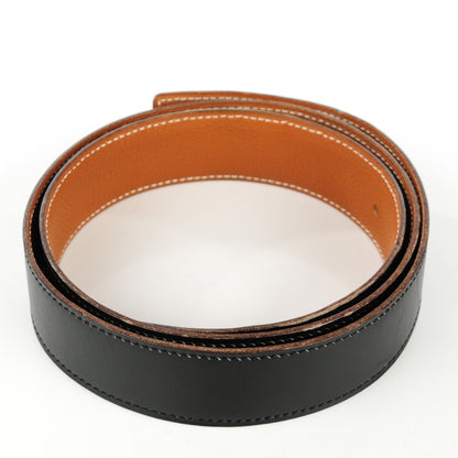 Hermes Box Togo 32mm H Belt 90 Black Gold 3 of 13