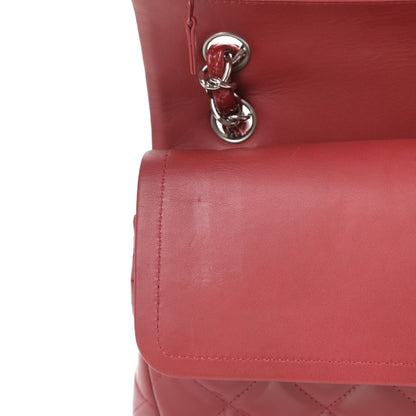 Chanel Patent Quilted Jumbo Double Flap Red 12 of 15
